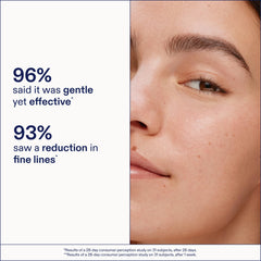 Skinfix Triple Lipid-Boost 360 Eye closeup shows smoother-looking under-eye lines.