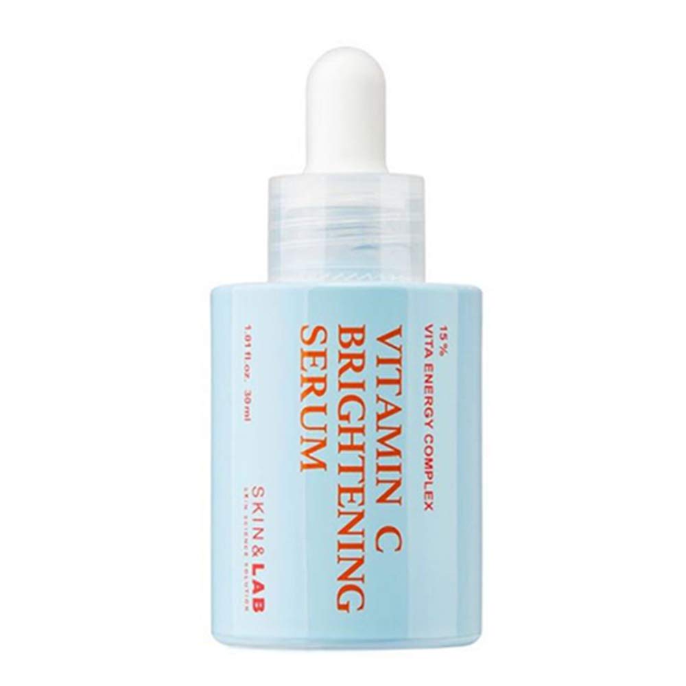 SKIN&LAB Vitamin C Serum bottle front promotes hydration and brightness.