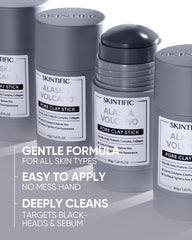 SKINTIFIC Deep Pore Cleansing Mask Stick close-up showing easy glide and even application