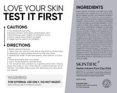 SKINTIFIC volcanic clay mud mask texture emphasizing gentle exfoliation and oil absorption