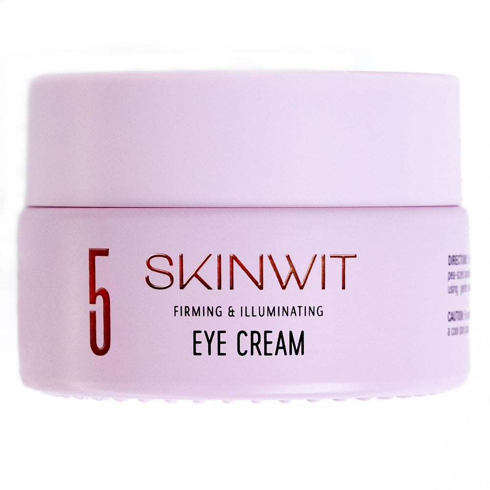 SKINWIT anti-aging eye cream bottle for daily smoothing around the eye area.