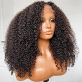 Skouty 24inch kinkycurly wig bouncy strands improve natural movement for daily wear