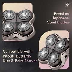 Baron PRO4 compatibility with Pitbull shaver graphic demonstrates universal fit.