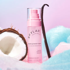 Skylar Boardwalk Delight beach-scene label highlights vegan, cruelty-free credentials.