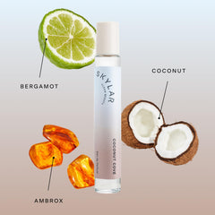 Skylar Coconut Cove packaging closeup signals vegan, cruelty-free clean beauty values