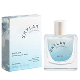 Skylar Salt Air bottle close-up showing ocean-inspired freshness for daily wear.