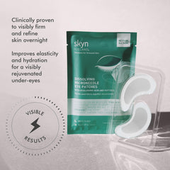 skyn iceland patch highlighting 39% hyaluronic acid hydration.