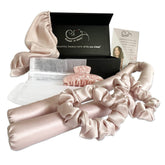 Sleep 'N Curl silk cap close-up for gentle, frizz-reducing night routine.