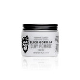 Slick Gorilla Clay Pomade hero image with firm hold and matte finish.