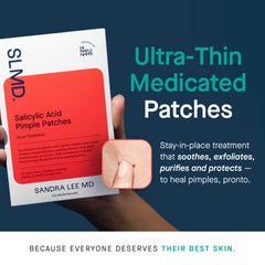 SLMD patches appear ultra-thin and transparent for discreet patching.