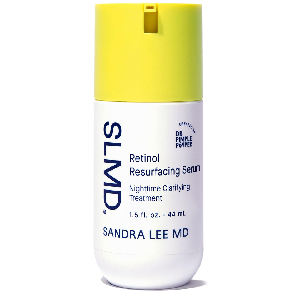 SLMD Resurfacing Retinol Serum bottle ready for nightly skin renewal.