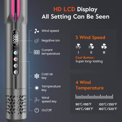 Slopehill 2-in-1 smart temp control tailors heat to hair type.