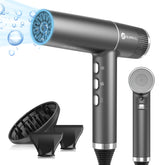 Slopehill hair dryer with brushless motor delivering rapid drying and strong airflow