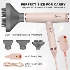 Slopehill professional ionic hair dryer pink ceramic design for stylish heat distribution