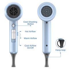 Slopehill dryer cool shot button used for temperature control during styling