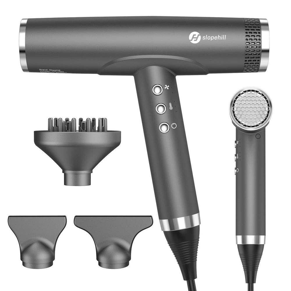 Slopehill professional ionic hair dryer full view highlighting compact travel-ready design
