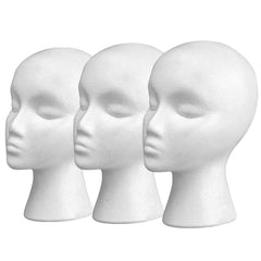 Smilco 11-inch wig head stand shows compact, portable display for travel.