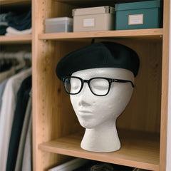 Smilco tall female wig head with 12-15 inch neck offers versatile sizing.