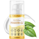 SMNutrition Advanced Progesto-Life Balance bottle pump showcasing easy daily moisturization