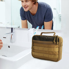 SMONT toiletry bag front MOLLE attachment for modular gear.