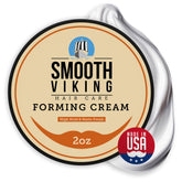 Smooth Viking Forming Cream bottle shows strong hold for all hair types
