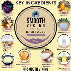 Smooth Viking Hair Paste bottle 2oz ready for on-the-go grooming.