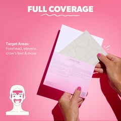 Smoothies face patch adhesive close-up demonstrates transparent, comfortable overnight wear