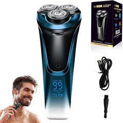 Snapbuy electric razor 4D head close-up for contour shaving.