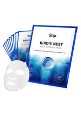 SNP Bird's Nest 1000mg ampoule sheet mask packaging for premium hydration.