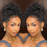 snv Hidden Strap 360 wig Water Wave front view for natural daily wear