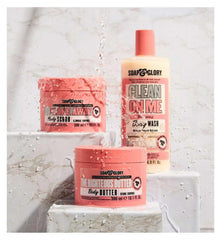 Soap & Glory Clean On Me rich-lather closeup showing luxurious foam.