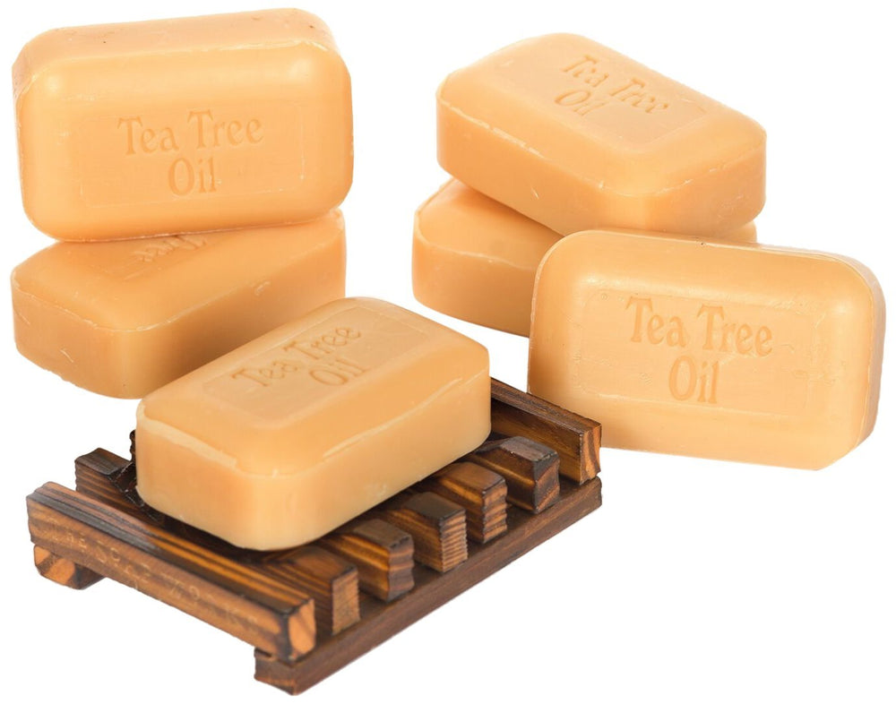 The Soap Works Tea Tree Oil Soap Bar 110g for refreshing cleansing.