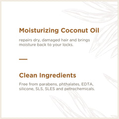 Soapbox Coconut Oil Shampoo ingredients panel shows vitamin E and argan oil nourishment