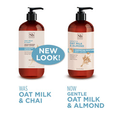 Soapbox Oat Milk & Chai Lotion almond oil nourishes dry skin