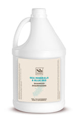 Soapbox Sea Minerals Blue Iris shampoo bottle with ocean-inspired scent for daily refreshing wash