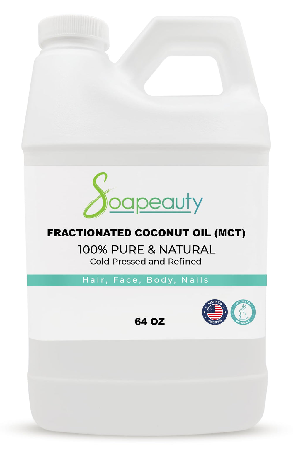 Soapeauty fractionated coconut oil bottle for easy skin hydration and massage