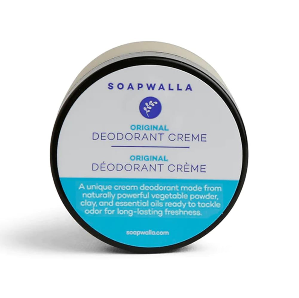 Soapwalla deodorant cream Original packaging; aluminum-free and vegan.