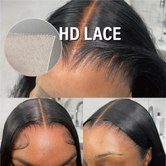 Soeyrkke 13x6 HD body wave wig side part for effortless daily styling