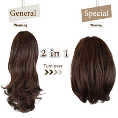 SOFEIYAN ponytail extension close-up highlights soft synthetic fibers for natural look.