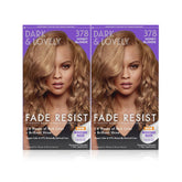 SoftSheen Dark and Lovely Honey Blonde packaging highlights color and fade-resistance.