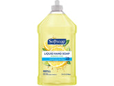 Softsoap refill with push-pull cap for easy, mess-free hand washing.