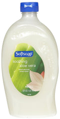 Softsoap moisturizing refill bottle with soothing aloe vera for soft hands daily
