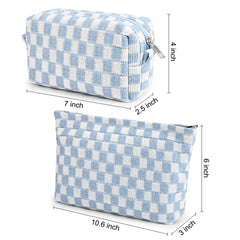 SOIDRAM makeup bag side pocket highlights extra storage for brushes and small accessories.