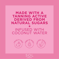 SOL by Jergens Deep Water adds a light passionfruit scent during tanning.