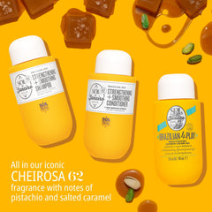 Sol de Janeiro 4-Play Shower Gel foamy lather bottle for irresistibly soft skin.
