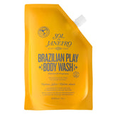 Sol de Janeiro 4 Play bottle with pump enables easy, mess-free showers and controlled dispensing.
