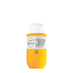 Sol de Janeiro Joia conditioner bottle front showing frizz control and shine