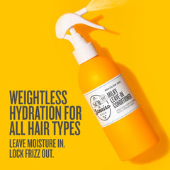 Sol de Janeiro Milky Leave-In spray dispenser demonstrates easy application