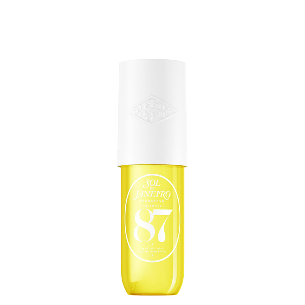 Sol de Janeiro Cheirosa 87 Rio Radiance fragrance mist bottle closeup evokes sun-kissed scent