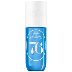 Sol de Janeiro Cheirosa 76 bottle pour highlights premium packaging for on-the-go use.